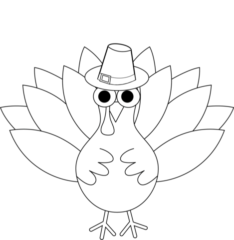 Thanksgiving Turkey Coloring Page